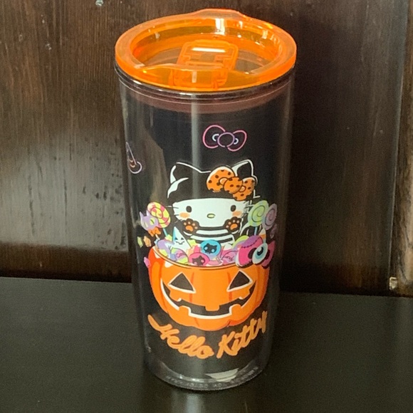 Hello Kitty Cat Burglar Halloween Tumbler - Jack O’Lantern Candy Ghost Eyeball - Picture 4 of 14